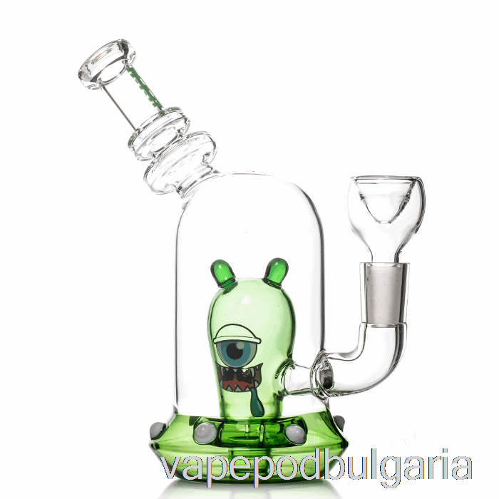 Vape 10000 Дръпки Hemper Space Monster Bong Green